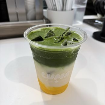 Luma Coffee Lounge - mango matcha latte - Cafes Near Me - Redwood City, California Luma Coffee Lounge - mango matcha latte - Cafes Near Me - Redwood City, California