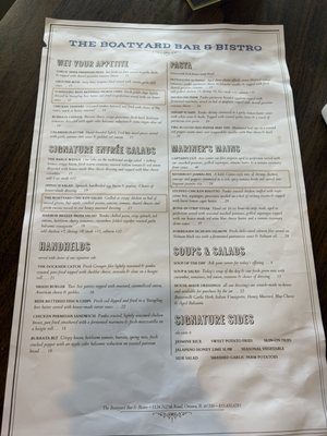 Menu photo 1 The Boatyard Ottawa, IL Menu photo 1 The Boatyard Ottawa, IL