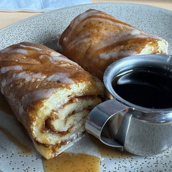 Early Bird Blackstone District - CINNAMON ROLL PANCAKES - Breakfast & Brunch Near Me - Omaha, Nebraska Early Bird Blackstone District - CINNAMON ROLL PANCAKES - Breakfast & Brunch Near Me - Omaha, Nebraska