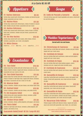 Menu photo 2 La Macarena Perry, OK Menu photo 2 La Macarena Perry, OK