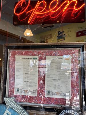 Menu photo 1 Cafe Sarafornia Calistoga, CA