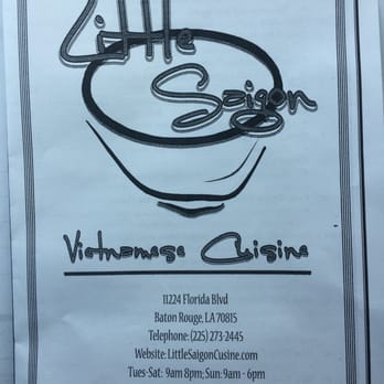 Little Saigon - Menu - Vietnamese Near Me - Baton Rouge, Louisiana Little Saigon - Menu - Vietnamese Near Me - Baton Rouge, Louisiana
