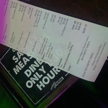 Kalaveras - FYI gratuity is included 18% heres my receipt for proof!!!!!!! - Cocktail Bars Near Me - Pasadena, California Kalaveras - FYI gratuity is included 18% heres my receipt for proof!!!!!!! - Cocktail Bars Near Me - Pasadena, California