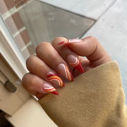 Nail design by Kenny G, inspired by the 70s. Nail design by Kenny G, inspired by the 70s.