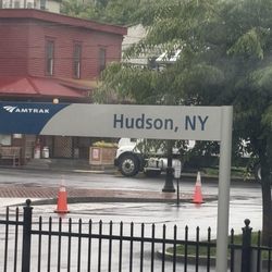 Hudson Amtrak Station - Sign