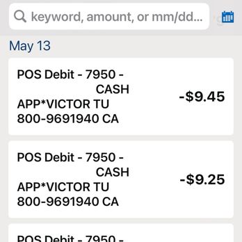 Jade Garden - Various cash app payments made to a "Victor Tu." - Chinese Near Me - Napa, California