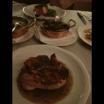 Monarch - The photo is from a video, so not the best presentation. Wood fired grilled chicken, asparagus, whipped potatoes - Italian Near Me - Dallas, Texas