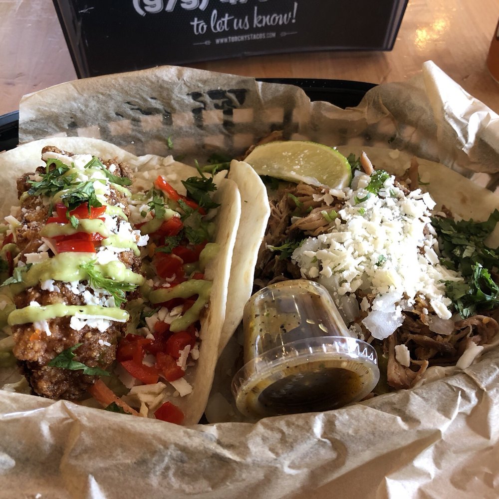 Torchy's Tacos - Alabama shake and green Chile pork tacos - Tex-Mex Near Me - College Station, Texas
