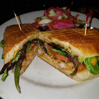 Bistro 63 - Shrimp porboy w a salad - New American Near Me - Amherst, Massachusetts Bistro 63 - Shrimp porboy w a salad - New American Near Me - Amherst, Massachusetts