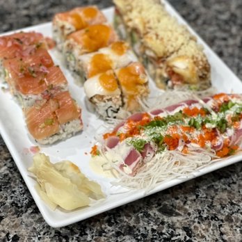 Tomodachi Sushi - Screaming Orgasm in the front The rolls (l to r) are the Mexican, 2 Beers, Ex Girlfiend - Sushi Bars Near Me - Austin, Texas Tomodachi Sushi - Screaming Orgasm in the front The rolls (l to r) are the Mexican, 2 Beers, Ex Girlfiend - Sushi Bars Near Me - Austin, Texas