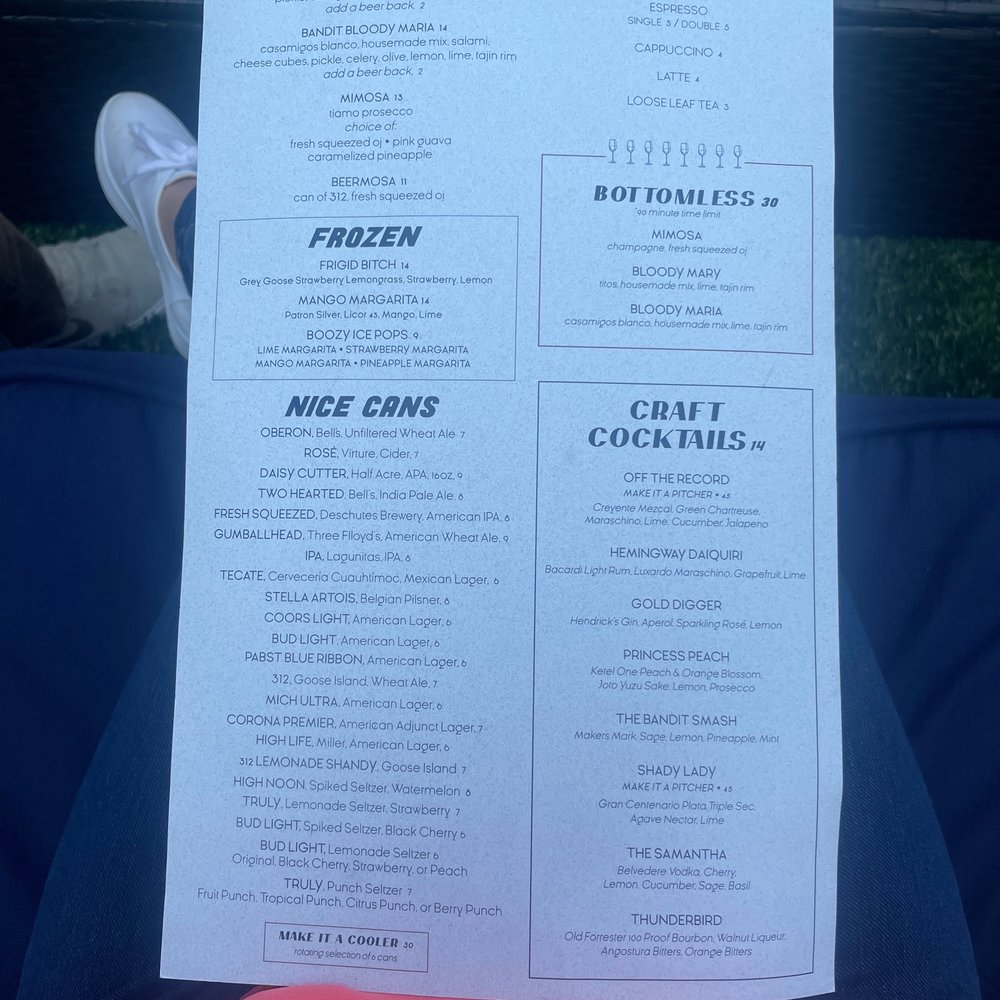 Bandit - Menu - American Near Me - Chicago, Illinois