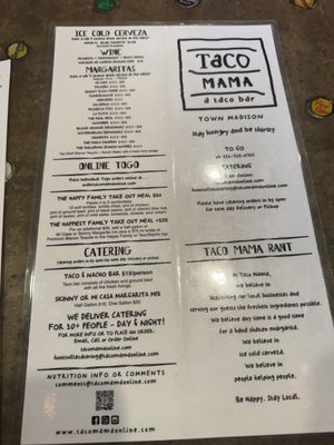 Menu photo 2 Taco Mama - Town Madison Madison, AL Menu photo 2 Taco Mama - Town Madison Madison, AL