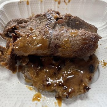 Lucky Box Restaurant - 1 piece Teri Beef & 1 Hamburger patty - Chinese Near Me - Honolulu, Hawaii