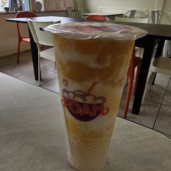 Foam Tea House - The mango sago freeze, stood no chance against me on this particularly hot day. It was delicious. - Bubble Tea Near Me - San Francisco, California