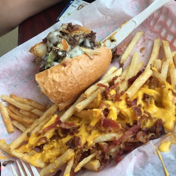 Art Alkobar Grill - Phillycheese steak and bacon cheese fries - Sandwiches Near Me - Indio, California