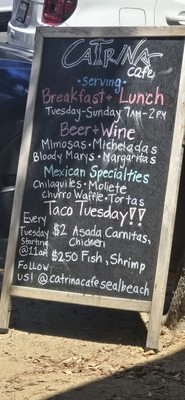 Menu photo 1 Catrina Café Seal Beach, CA Menu photo 1 Catrina Café Seal Beach, CA