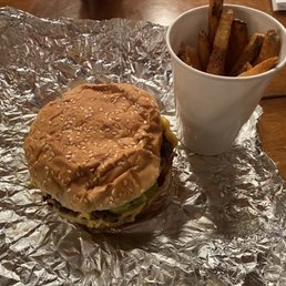 That's the fries from the bag after I ate all the fries in the cup while driving home. That's the fries from the bag after I ate all the fries in the cup while driving home.