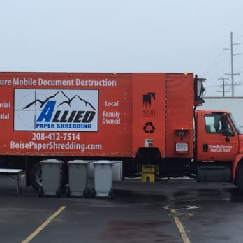 Allied Paper Shredding LLC - Shred event for the Meridian Food Bank. - Shredding Services Near Me Allied Paper Shredding LLC - Shred event for the Meridian Food Bank. - Shredding Services Near Me