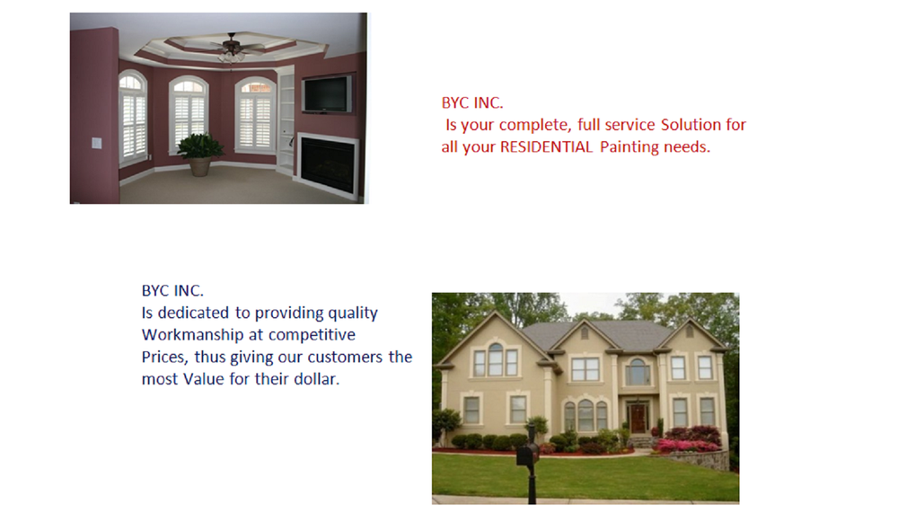 Slide of BYC Roofing & Painting
