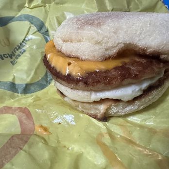 McDonald's - an english muffin sandwich on a wrapper - Fast Food Near Me - West Branch, Michigan McDonald's - an english muffin sandwich on a wrapper - Fast Food Near Me - West Branch, Michigan