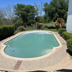 Sneth’s Pool Services - During cleaning process