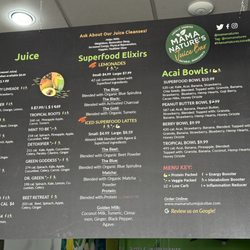 Mama Nature's Juice Bar - Juice, lattes, and acai bowls
