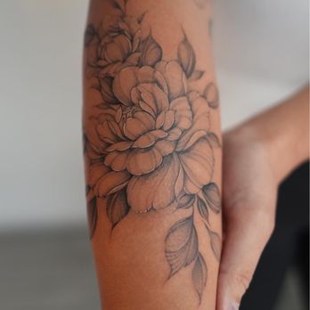 New Generation Tattoo - Peonie flowers - Tattoo Near Me - San Jose, California New Generation Tattoo - Peonie flowers - Tattoo Near Me - San Jose, California