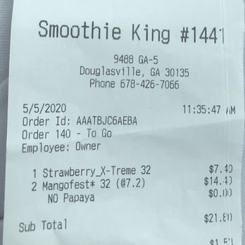Smoothie King - Juice Bars & Smoothies Near Me - Douglasville, Georgia Smoothie King - Juice Bars & Smoothies Near Me - Douglasville, Georgia