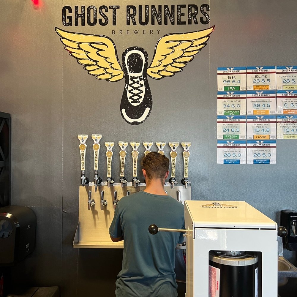 Ghost Runners Brewery and Kitchen - a man at the counter - Beer Bar Near Me - Vancouver, Washington Ghost Runners Brewery and Kitchen - a man at the counter - Beer Bar Near Me - Vancouver, Washington