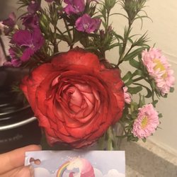 Unicorn Goddess Nails and Spa - 4/9/19 Complimentary bouquets were handed out at Downtown Commons in Sacramento, how sweet!