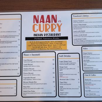 Naan N Curry - Menu (July 2024) - Indian Near Me - Portland, Oregon Naan N Curry - Menu (July 2024) - Indian Near Me - Portland, Oregon