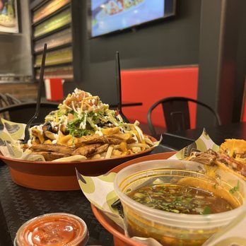 Sombrero Tacoria Nanuet - two plates of taco and a bowl of salsa - Tacos Near Me - Nanuet, New York