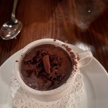 Circa 1922 - mini dessert- Chocolate Pot De Creme - Tapas Bars Near Me - Wilmington, North Carolina Circa 1922 - mini dessert- Chocolate Pot De Creme - Tapas Bars Near Me - Wilmington, North Carolina