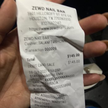 Zewd Nails - Be glad someone would even even pay $30 for, my pants were $80 my blouse was $50 & panties where $15 (i got receipts too) - Nail Salons Near Me - South Houston, Texas Zewd Nails - Be glad someone would even even pay $30 for, my pants were $80 my blouse was $50 & panties where $15 (i got receipts too) - Nail Salons Near Me - South Houston, Texas
