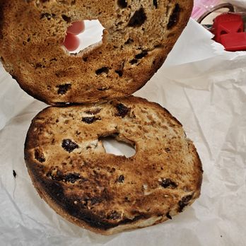 Bagels With Deli - Cinnamon raisin bagel toasted well - Bagels Near Me - Delray Beach, Florida