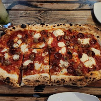 Macoletta - Meat Lovers pizza, large. Enough for 2-3 persons - or 1 very hungry person. lol - Italian Near Me - Astoria, New York Macoletta - Meat Lovers pizza, large. Enough for 2-3 persons - or 1 very hungry person. lol - Italian Near Me - Astoria, New York