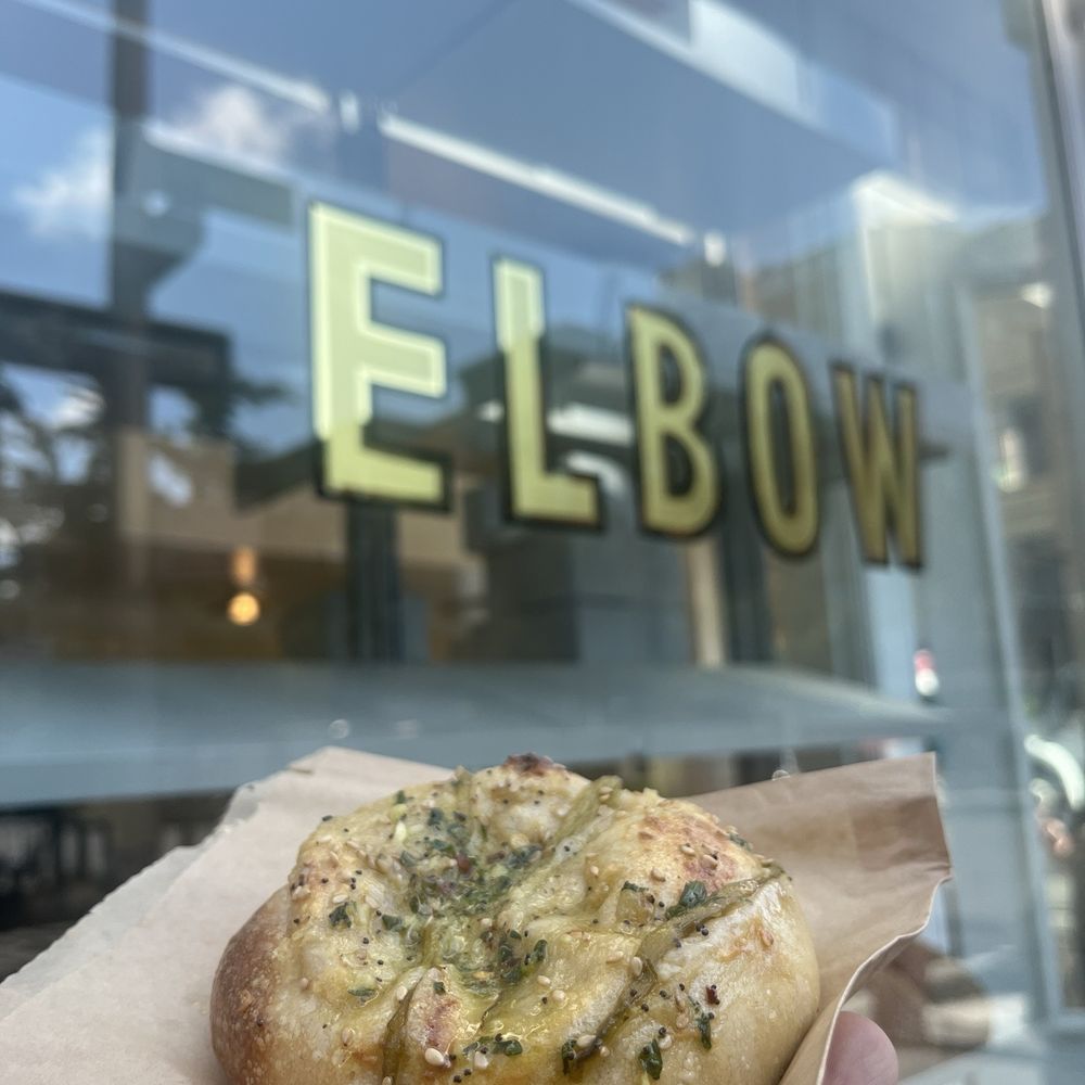 Elbow Bread - Hatch chili garlic onion bialy - Bakeries Near Me - New York, New York Elbow Bread - Hatch chili garlic onion bialy - Bakeries Near Me - New York, New York