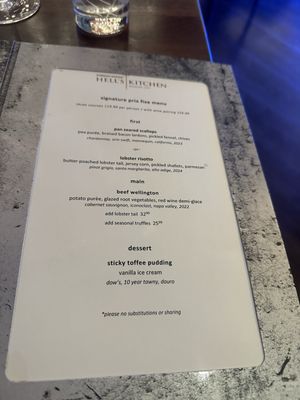 Menu photo 2 Gordon Ramsay Hell's Kitchen Atlantic City, NJ