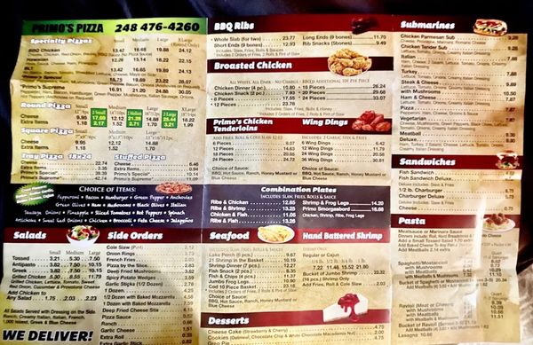 Primo's Pizzeria
