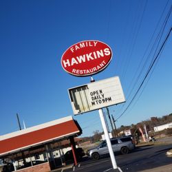Hawkin's Family Restaurant - Sign