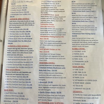 Pho La La - Menu - Vietnamese Near Me - Lee's Summit, Missouri