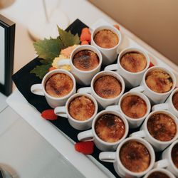 Park Avenue Catering - Creme brulee with raspberries