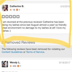 Lashed Affair - She Yelp'd herself 5 stars...