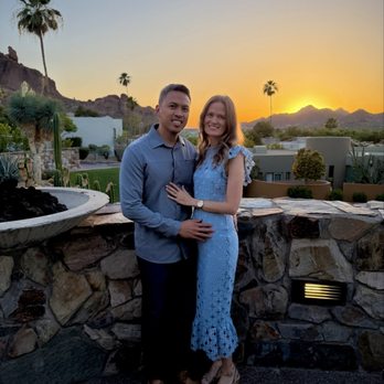 Elements - Views from outdoor patio at sunset - New American Near Me - Paradise Valley, Arizona