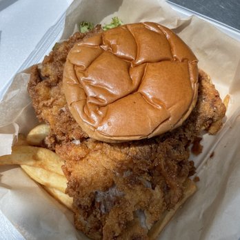 Billy O'Neals - Large pork sandwich with fries - Irish Near Me - Indianapolis, Indiana