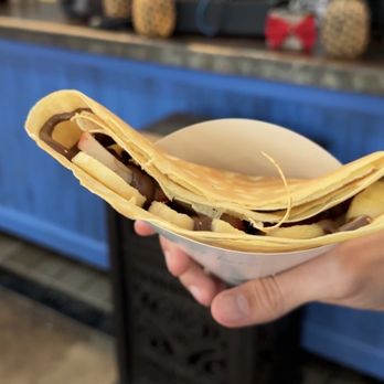 Holy Crepes! - Regular crepe with banana strawberries and Nutella - Creperies Near Me - New Orleans, Louisiana Holy Crepes! - Regular crepe with banana strawberries and Nutella - Creperies Near Me - New Orleans, Louisiana