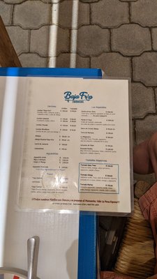 Menu photo 3  Baja Fria Cabo San Lucas, BCS