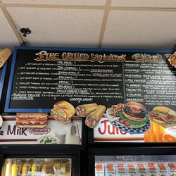 Sandwich menu