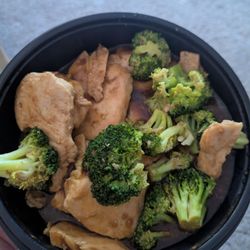 Chicken & Broccoli from Kin House.  Gross, funky chicken.