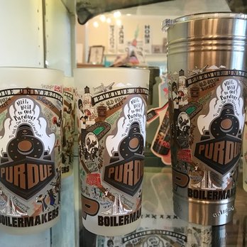 Two Tulips Boutique - Cool Purdue glassware - Cards & Stationery Near Me - Lafayette, Indiana